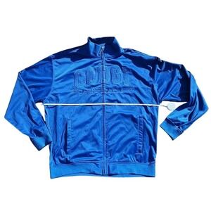 Y2K COOGI Australia Blue‎ Full Zip Sweatshirt Track Streetwear Men's Size XXL